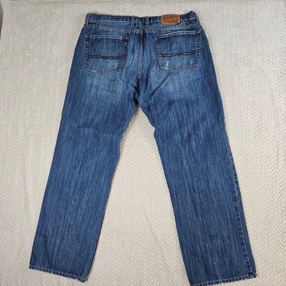 Lucky Brand by Gene Montesano "Woodsman Vintage" Straight Leg Jeans 38 Reg Mens - Picture 6 of 11
